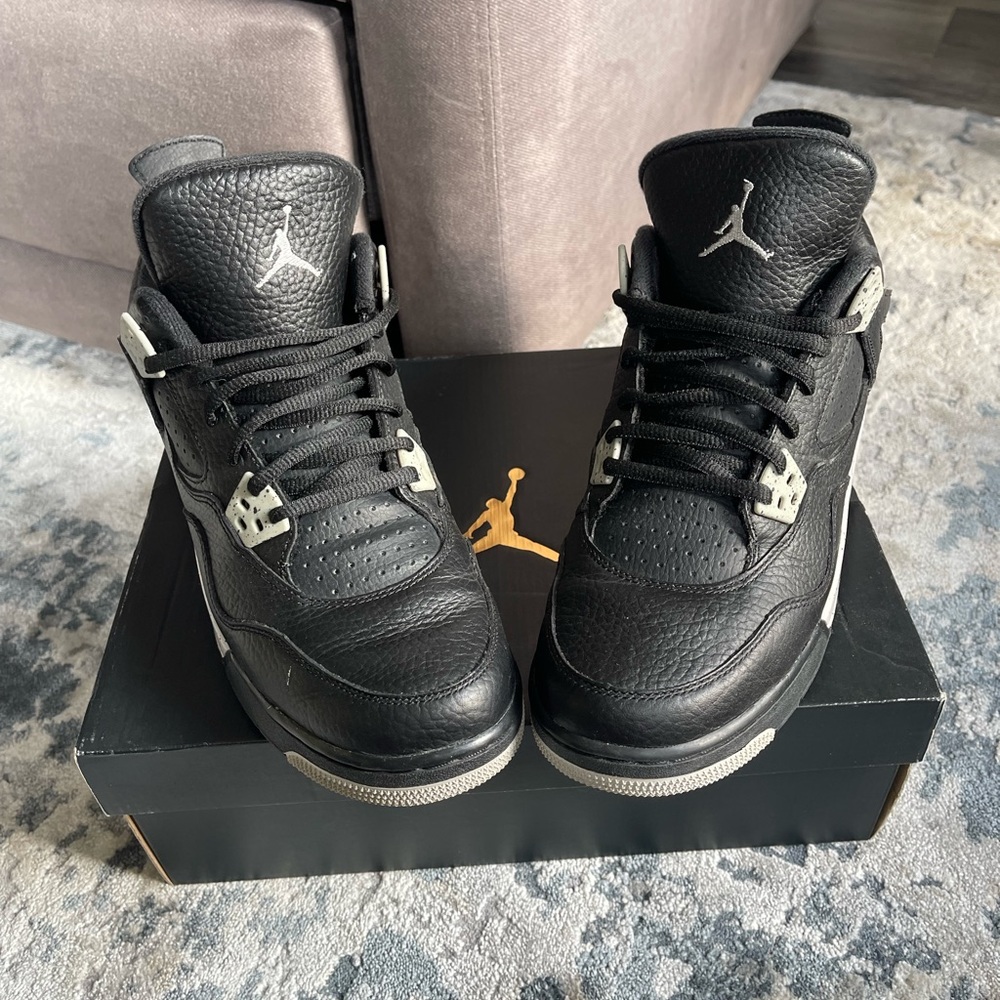 Jordan 4 Retro Oreo (2015) (GS) (Youth) / Black/Tech Grey-White